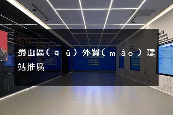 蜀山區(qū)外貿(mào)建站推廣