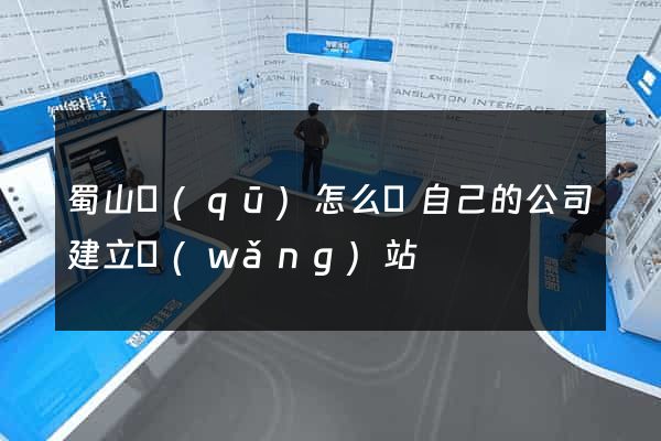 蜀山區(qū)怎么給自己的公司建立網(wǎng)站
