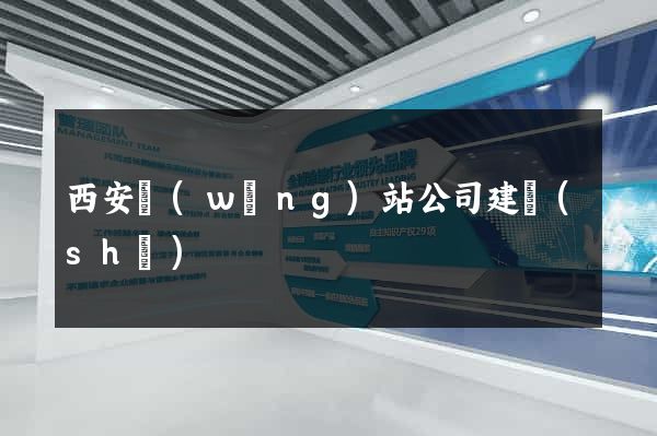 西安網(wǎng)站公司建設(shè)
