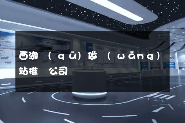 西湖區(qū)做網(wǎng)站推廣公司