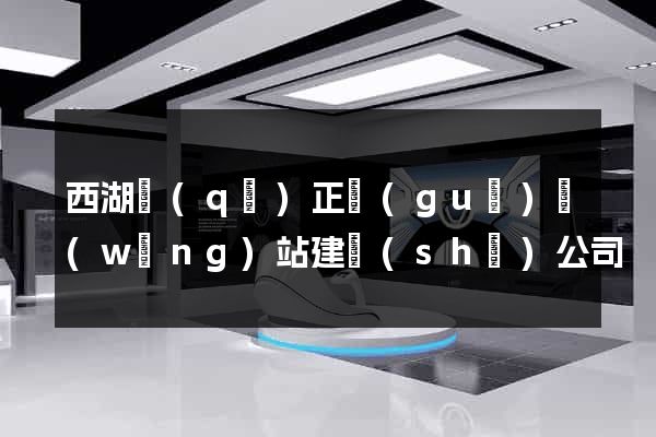 西湖區(qū)正規(guī)網(wǎng)站建設(shè)公司