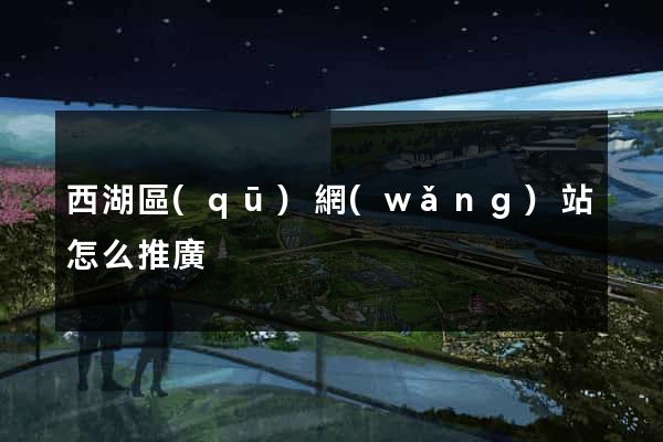 西湖區(qū)網(wǎng)站怎么推廣
