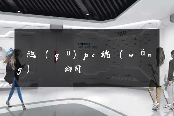 貴池區(qū)pc端網(wǎng)頁設計公司