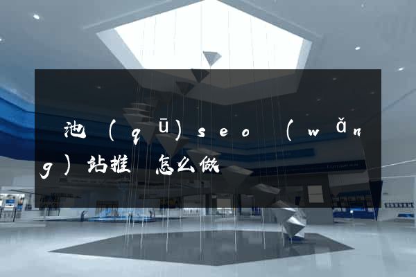 貴池區(qū)seo網(wǎng)站推廣怎么做