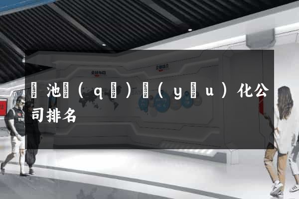 貴池區(qū)優(yōu)化公司排名