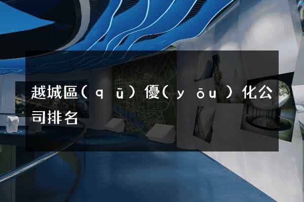 越城區(qū)優(yōu)化公司排名