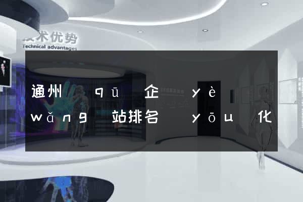 通州區(qū)企業(yè)網(wǎng)站排名優(yōu)化