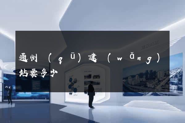 通州區(qū)建網(wǎng)站要多少錢