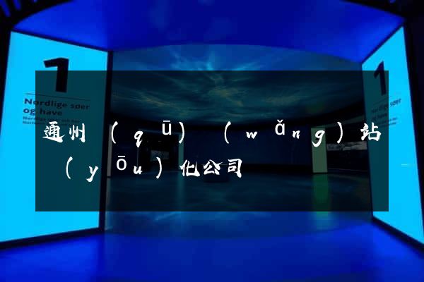 通州區(qū)網(wǎng)站優(yōu)化公司