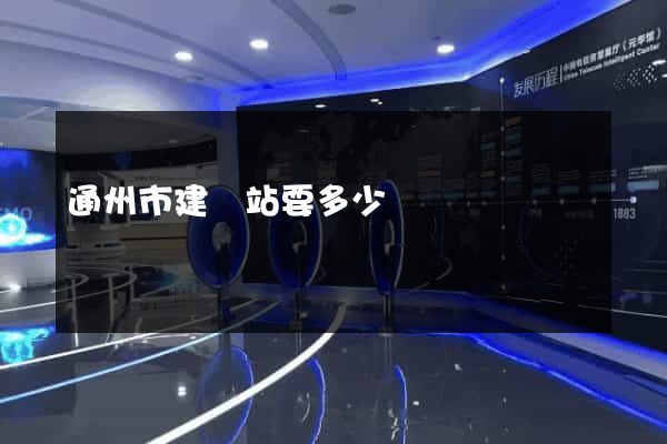 通州市建網站要多少錢