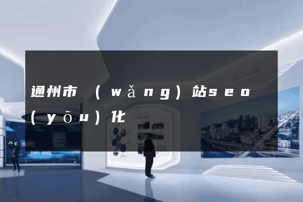 通州市網(wǎng)站seo優(yōu)化