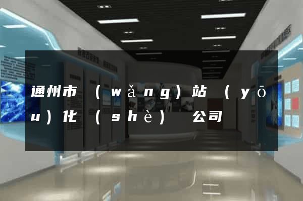 通州市網(wǎng)站優(yōu)化設(shè)計公司