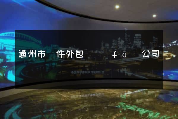 通州市軟件外包開發(fā)公司