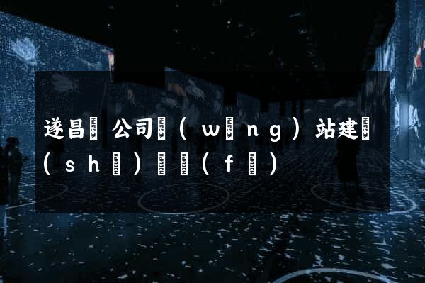 遂昌縣公司網(wǎng)站建設(shè)開發(fā)