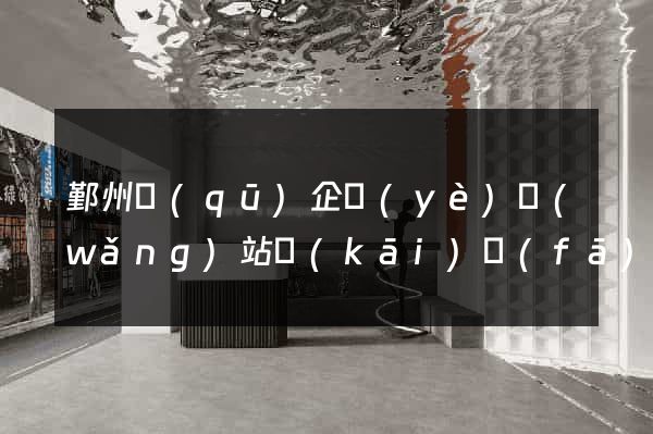 鄞州區(qū)企業(yè)網(wǎng)站開(kāi)發(fā)