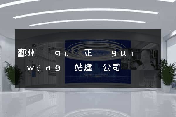 鄞州區(qū)正規(guī)網(wǎng)站建設公司