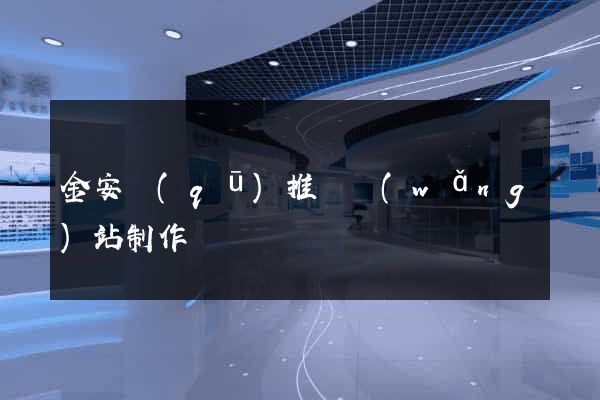 金安區(qū)推廣網(wǎng)站制作