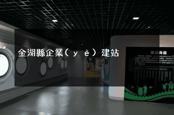 金湖縣企業(yè)建站