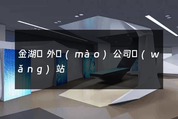 金湖縣外貿(mào)公司網(wǎng)站
