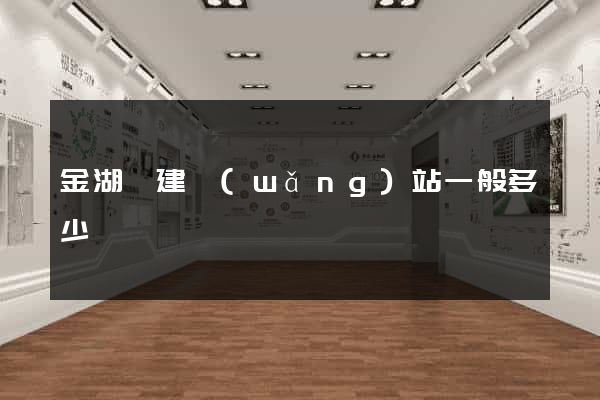 金湖縣建網(wǎng)站一般多少錢