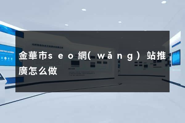 金華市seo網(wǎng)站推廣怎么做