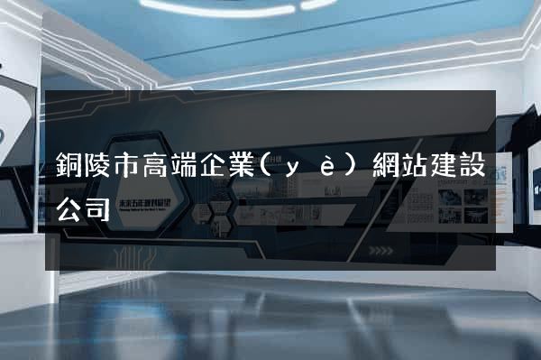 銅陵市高端企業(yè)網站建設公司