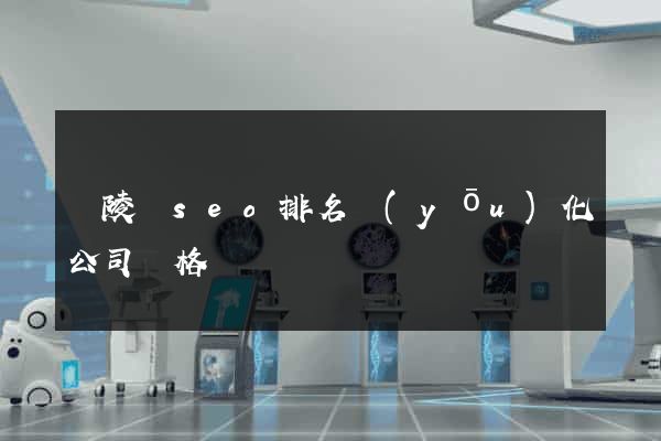 銅陵縣seo排名優(yōu)化公司價格
