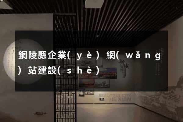 銅陵縣企業(yè)網(wǎng)站建設(shè)