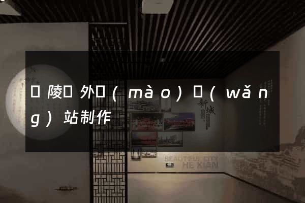 銅陵縣外貿(mào)網(wǎng)站制作