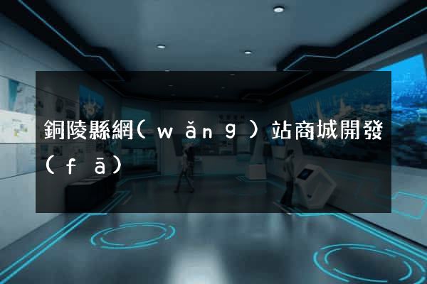 銅陵縣網(wǎng)站商城開發(fā)
