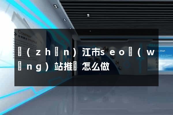 鎮(zhèn)江市seo網(wǎng)站推廣怎么做