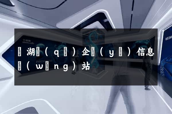 鏡湖區(qū)企業(yè)信息網(wǎng)站
