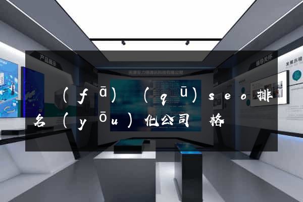 開發(fā)區(qū)seo排名優(yōu)化公司價格