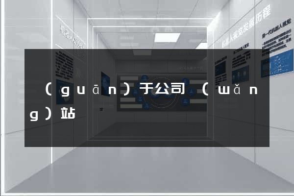 關(guān)于公司網(wǎng)站