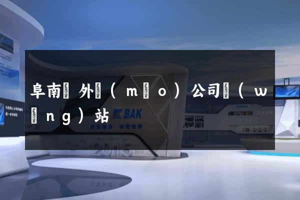 阜南縣外貿(mào)公司網(wǎng)站