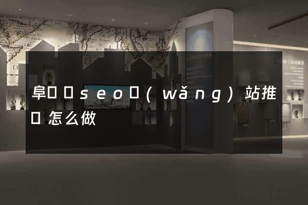 阜寧縣seo網(wǎng)站推廣怎么做