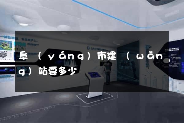 阜陽(yáng)市建網(wǎng)站要多少錢
