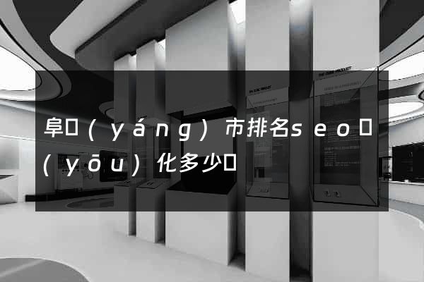 阜陽(yáng)市排名seo優(yōu)化多少錢