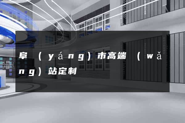 阜陽(yáng)市高端網(wǎng)站定制