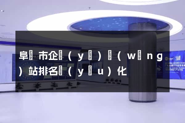 阜陽市企業(yè)網(wǎng)站排名優(yōu)化