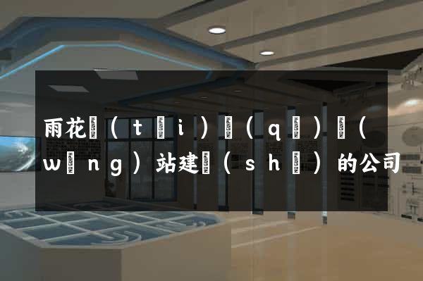 雨花臺(tái)區(qū)網(wǎng)站建設(shè)的公司