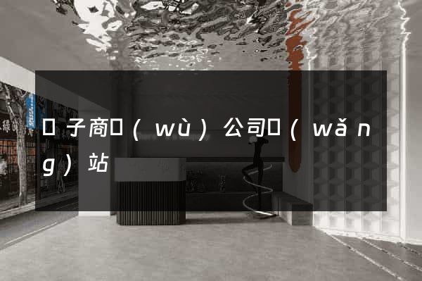 電子商務(wù)公司網(wǎng)站