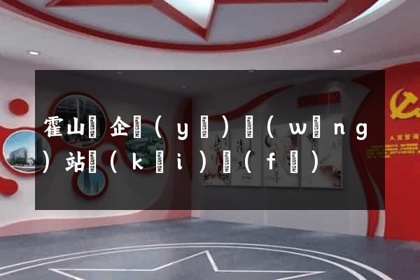 霍山縣企業(yè)網(wǎng)站開(kāi)發(fā)