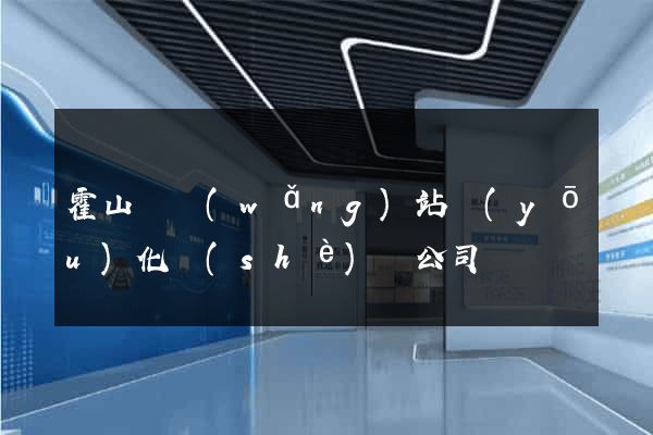 霍山縣網(wǎng)站優(yōu)化設(shè)計公司