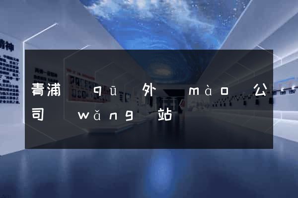 青浦區(qū)外貿(mào)公司網(wǎng)站