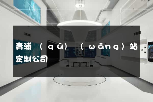 青浦區(qū)網(wǎng)站定制公司