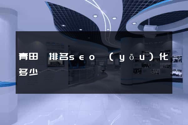 青田縣排名seo優(yōu)化多少錢