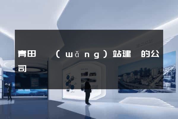 青田縣網(wǎng)站建設的公司
