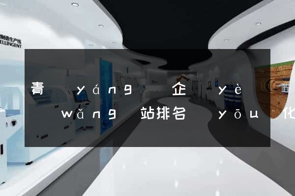 青陽(yáng)縣企業(yè)網(wǎng)站排名優(yōu)化