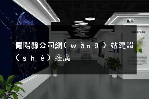 青陽縣公司網(wǎng)站建設(shè)推廣